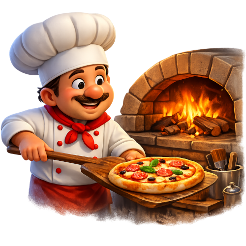 Pizza fraîchement préparée